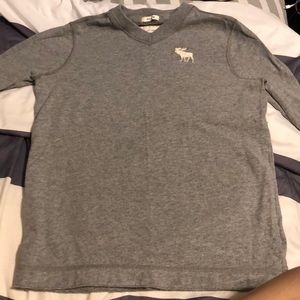 Abercrombie kids icon v-neck long sleeve shirt